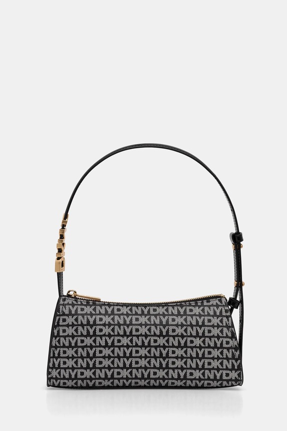 Τσάντα Dkny απλικέ μαύρο R5235G57