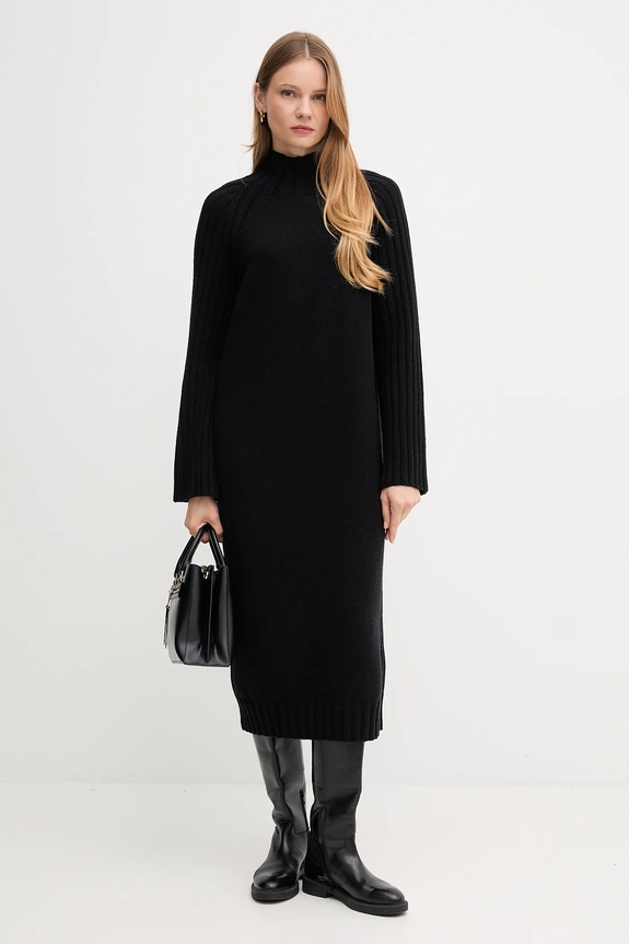 Dkny torebka skórzana R52D3K46 czarny