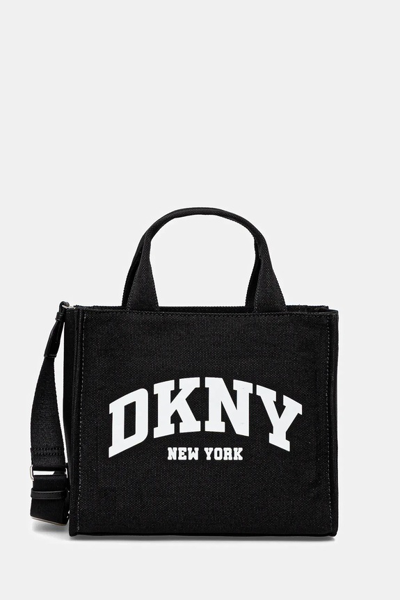 DKNY borsa shopper da donna sovrastampa nero R41AOR57