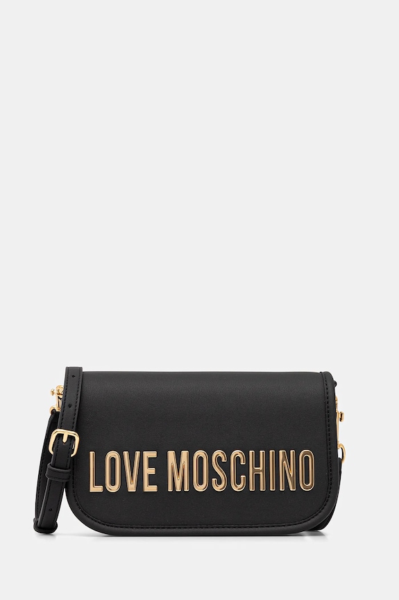 Kabelka Love Moschino nášivka černá JC4028PP1NKD0000