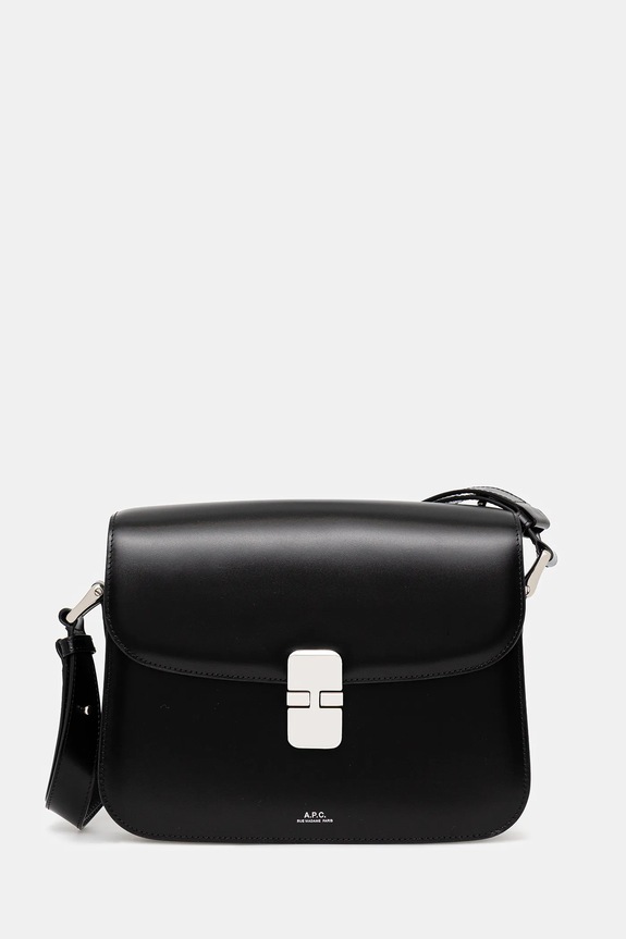 A.P.C. leather handbag Sac Grace non-detachable strap black PXBVN.F61412