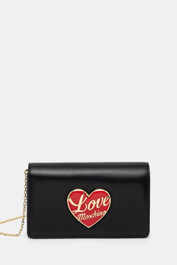 Love Moschino poșetă nu incape in A4 negru JC4186PP1NLP0000