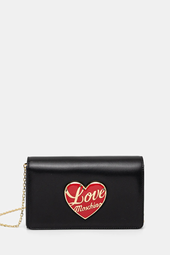 Love Moschino poșetă nu incape in A4 negru JC4186PP1NLP0000