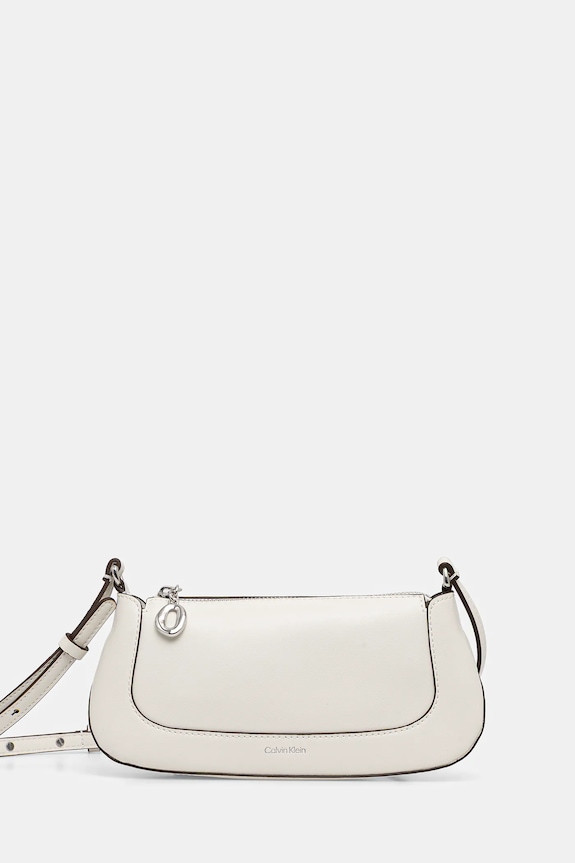 Calvin Klein poșetă uni alb LV04F1046G