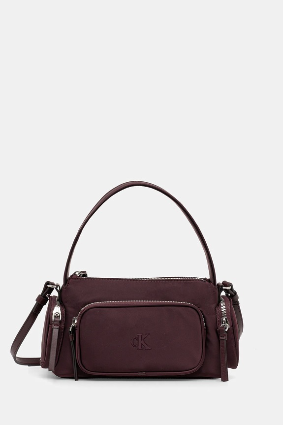 Τσάντα Calvin Klein υφασμάτινο μωβ LV04F3132G