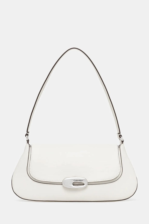 Calvin Klein poșetă uni alb LV04F3146G
