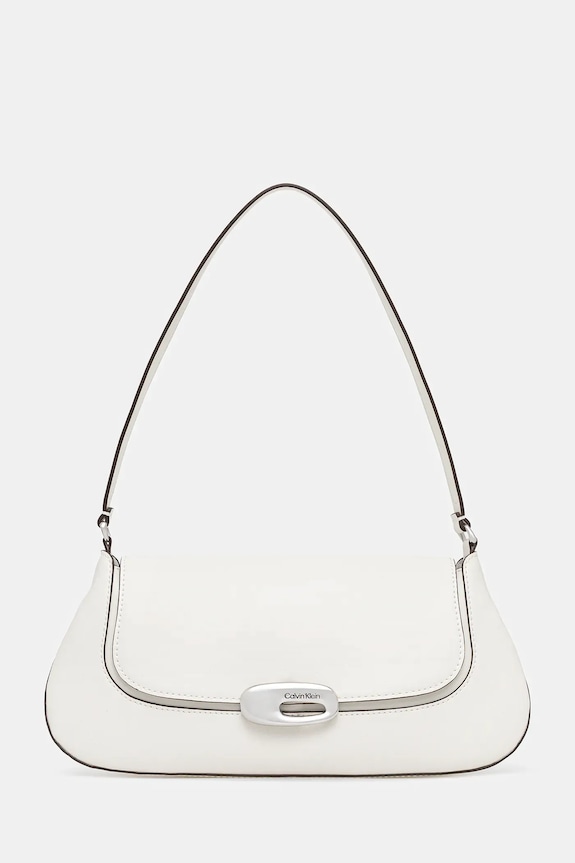 Calvin Klein poșetă uni alb LV04F3146G