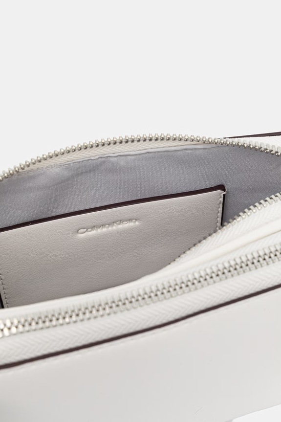 Calvin Klein torebka crossbody damska z imitacji skóry LV04F3165G biały