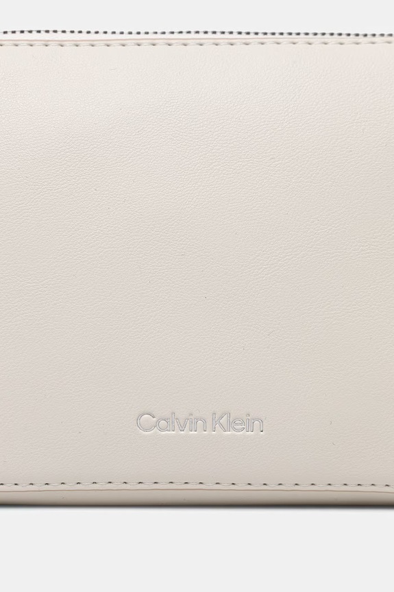 Calvin Klein torebka crossbody damska z imitacji skóry beżowy LV04F3165G