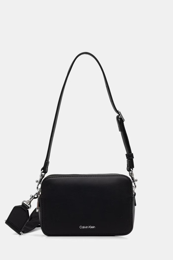 Calvin Klein torebka crossbody damska z imitacji skóry czarny LV04F3165G
