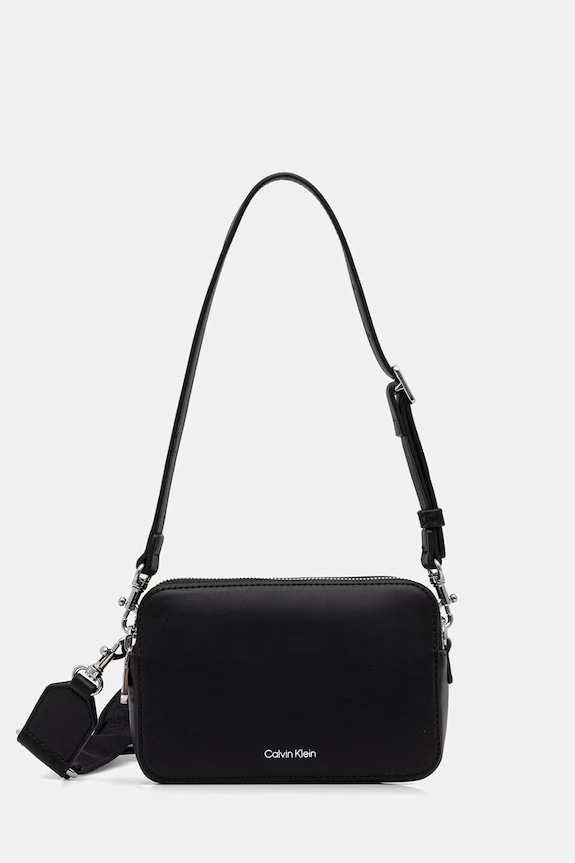 Calvin Klein torebka crossbody damska z imitacji skóry czarny LV04F3165G