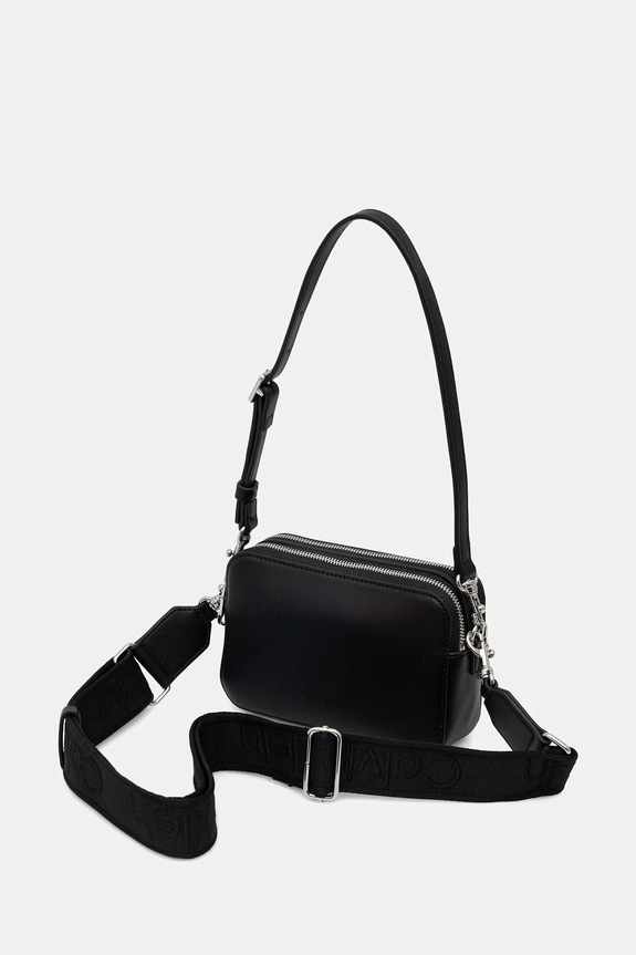 Akcesoria Calvin Klein torebka crossbody damska z imitacji skóry LV04F3165G czarny