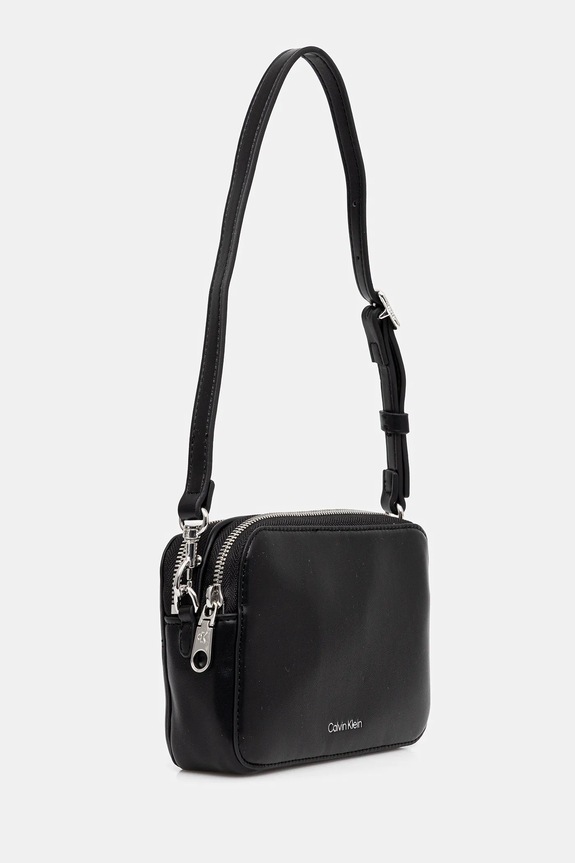 Calvin Klein torebka crossbody damska z imitacji skóry LV04F3165G czarny SS26