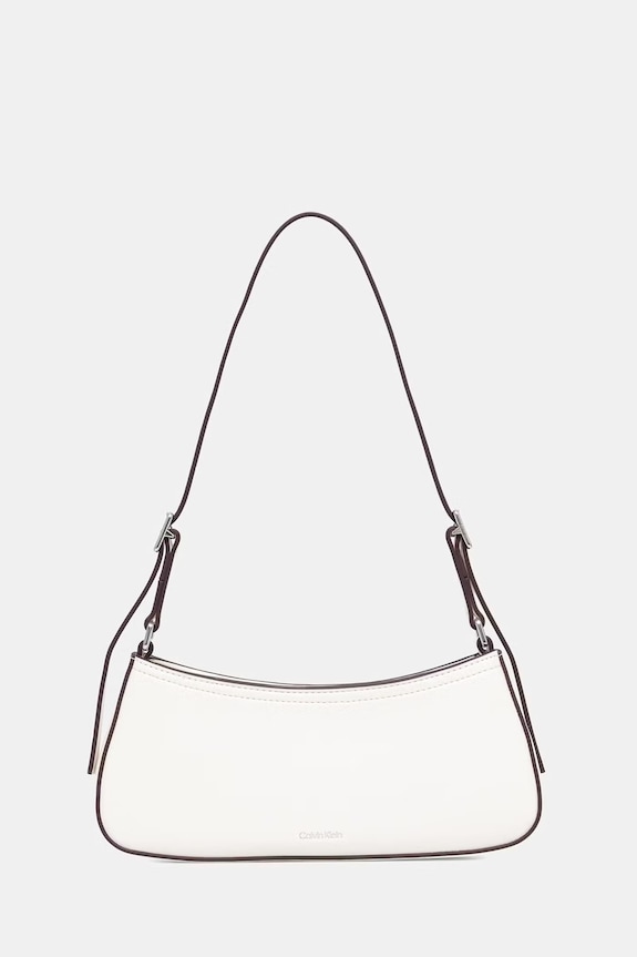 Akcesoria Calvin Klein torebka damska z imitacji skóry LV04F3170G biały