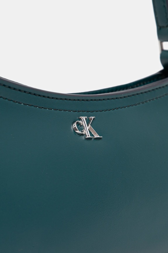 Calvin Klein kabelka dámska z imitácie kože tyrkysová LV04F3170G