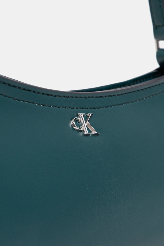 Calvin Klein kabelka dámska z imitácie kože tyrkysová LV04F3170G