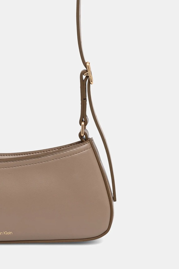 Akcesoria Calvin Klein torebka damska z imitacji skóry LV04F3170G beżowy