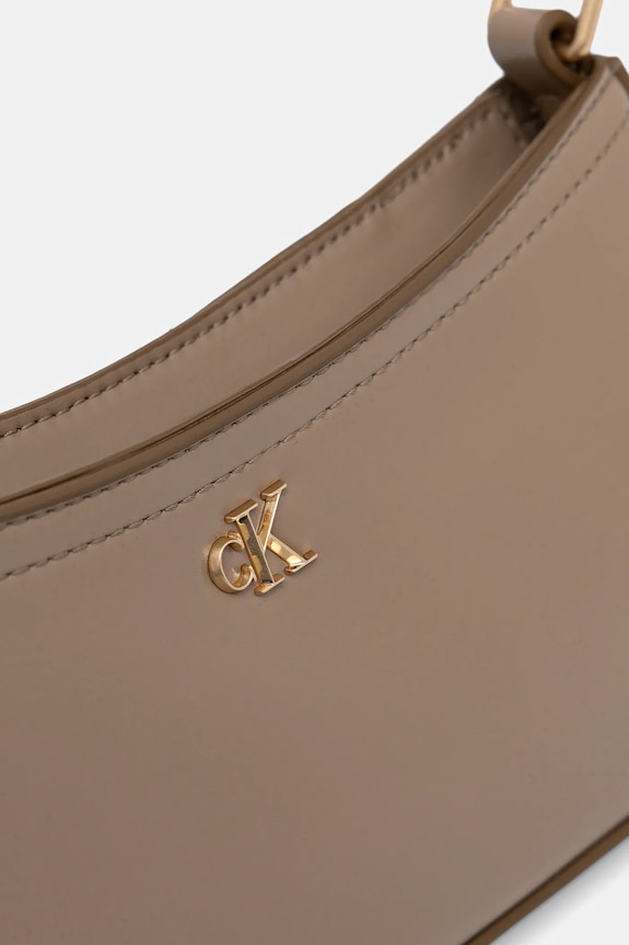 Calvin Klein torebka damska z imitacji skóry beżowy LV04F3170G