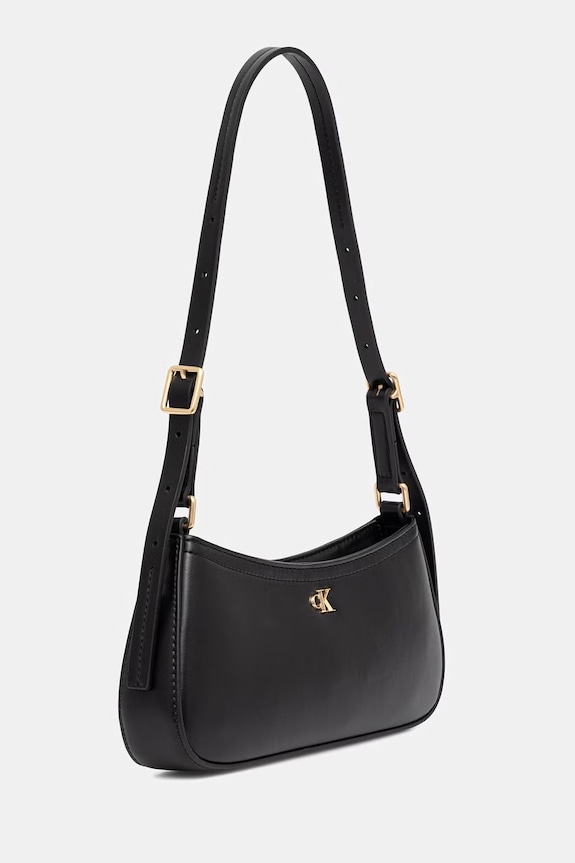 Calvin Klein torebka damska z imitacji skóry LV04F3170G czarny SS26