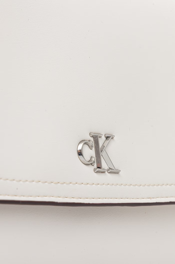 Calvin Klein torebka crossbody damska z imitacji skóry biały LV04F3171G