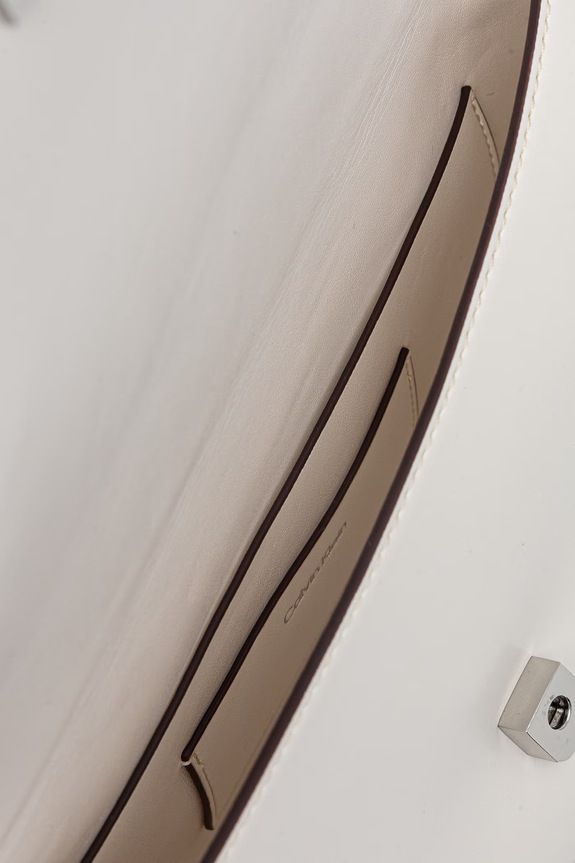 Calvin Klein torebka crossbody damska z imitacji skóry LV04F3171G biały