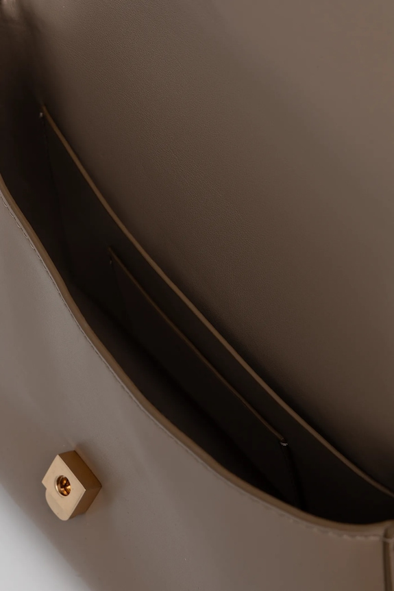 Calvin Klein torebka crossbody damska z imitacji skóry LV04F3171G beżowy
