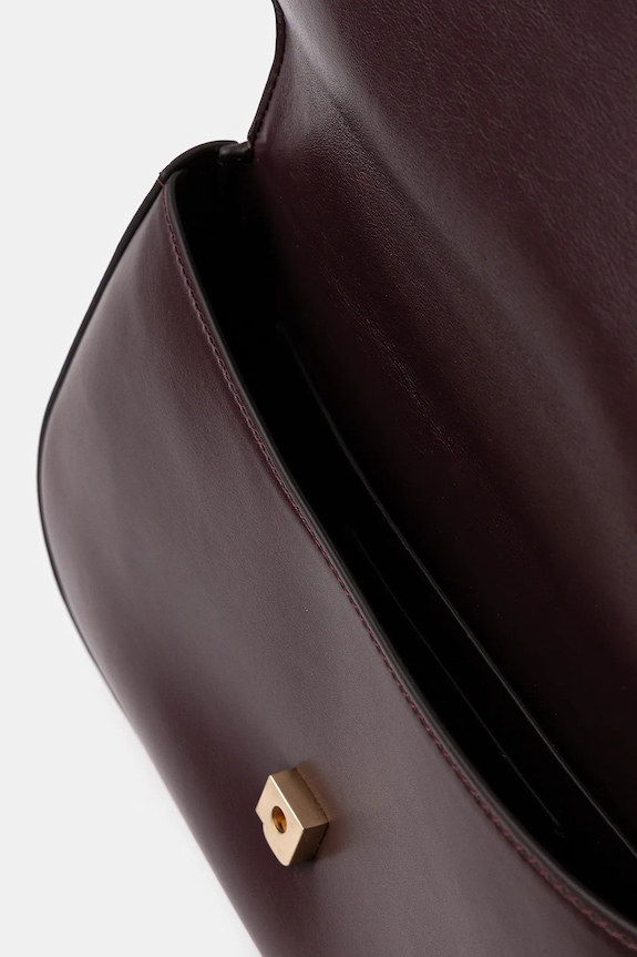 Calvin Klein torebka crossbody damska z imitacji skóry LV04F3171G bordowy