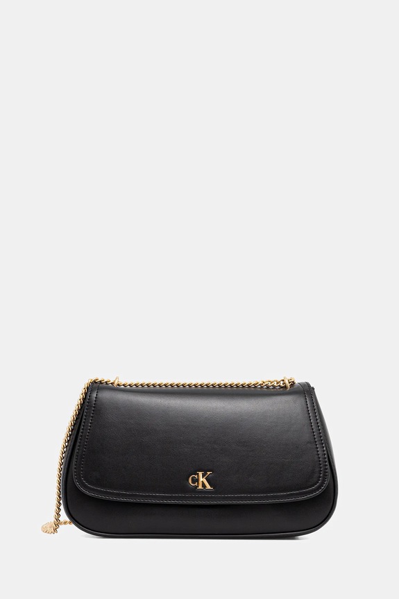 Calvin Klein torebka crossbody damska z imitacji skóry nie mieści A4 czarny LV04F3171G