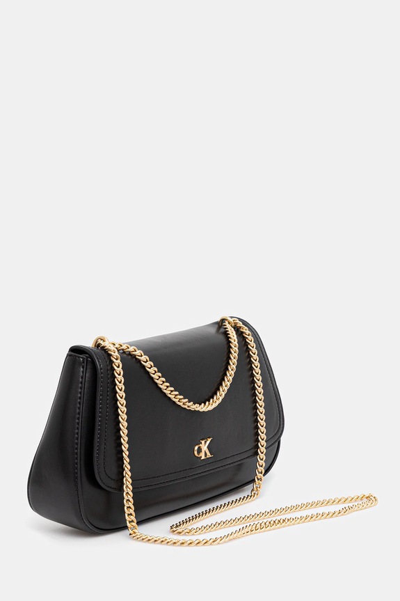 Calvin Klein torebka crossbody damska z imitacji skóry LV04F3171G czarny SS26