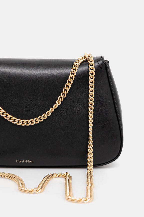 Akcesoria Calvin Klein torebka crossbody damska z imitacji skóry LV04F3171G czarny