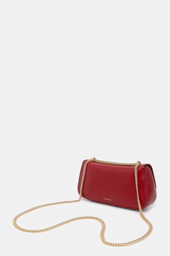 Accesorii Calvin Klein geantă crossbody pentru femei cu imitație de piele LV04F3172G rosu