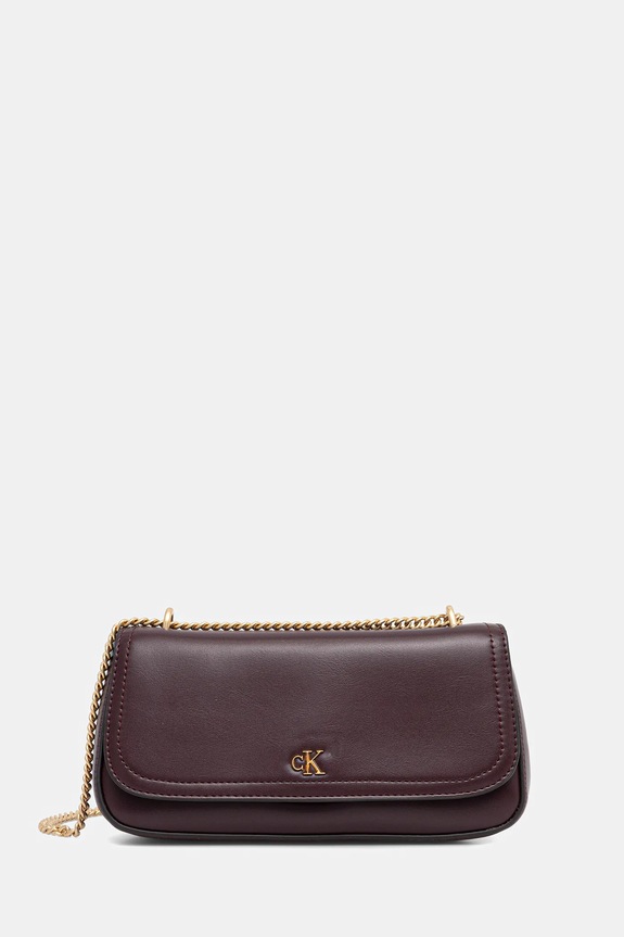 Calvin Klein torebka nie mieści A4 fioletowy LV04F3172G