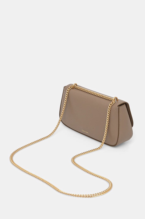 Doplňky Calvin Klein crossbody kabelka dámská z imitace kůže LV04F3172G béžová