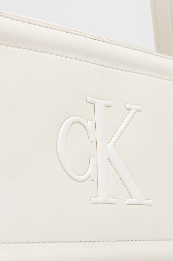 Calvin Klein χιαστί γυναικεία από απομίμηση δέρματος λευκό LV04F3220G