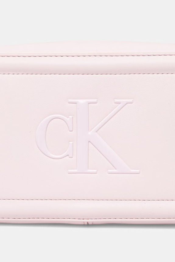 Calvin Klein torebka crossbody damska z imitacji skóry różowy LV04F3220G