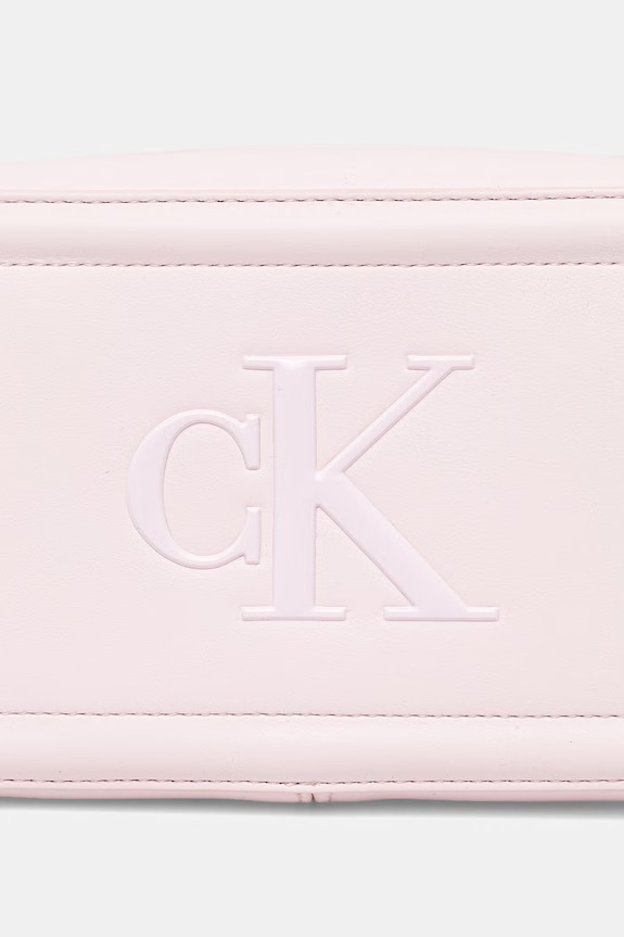 Calvin Klein torebka crossbody damska z imitacji skóry różowy LV04F3220G