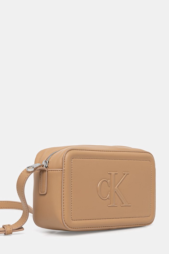 Calvin Klein crossbody kabelka dámská z imitace kůže LV04F3220G béžová SS26