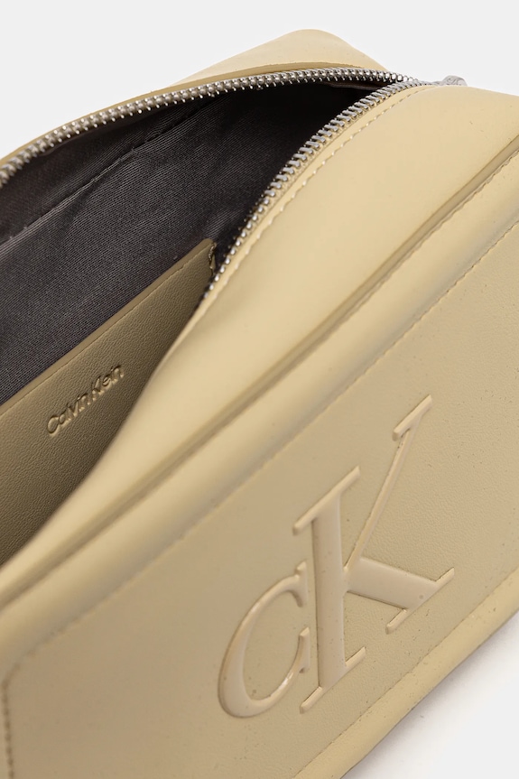 Calvin Klein torebka crossbody damska z imitacji skóry LV04F3220G żółty