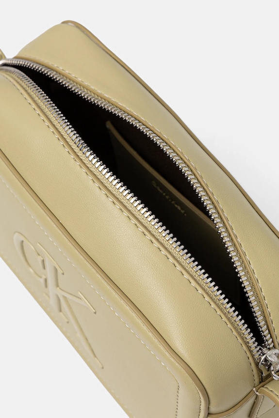 Calvin Klein torebka crossbody damska z imitacji skóry LV04F3220G żółty