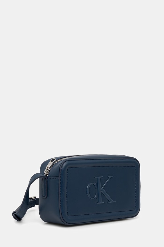 Calvin Klein torebka crossbody damska z imitacji skóry LV04F3220G granatowy SS26