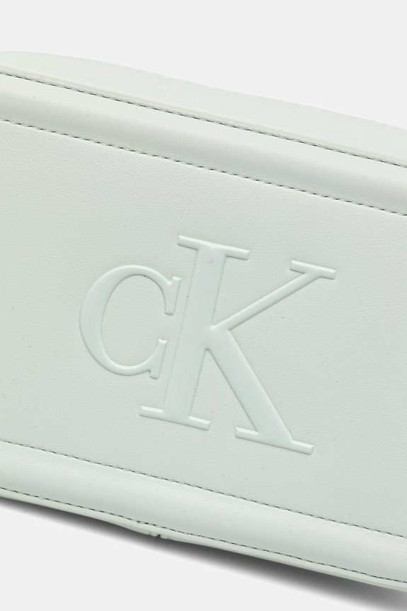Calvin Klein torebka crossbody damska z imitacji skóry turkusowy LV04F3220G