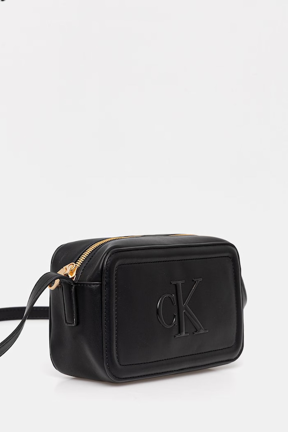 Calvin Klein torebka crossbody damska z imitacji skóry LV04F3220G czarny SS26
