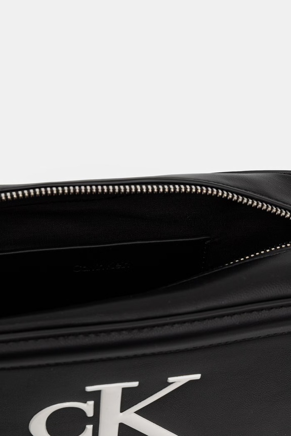 Calvin Klein torebka crossbody damska z imitacji skóry LV04F3220G czarny