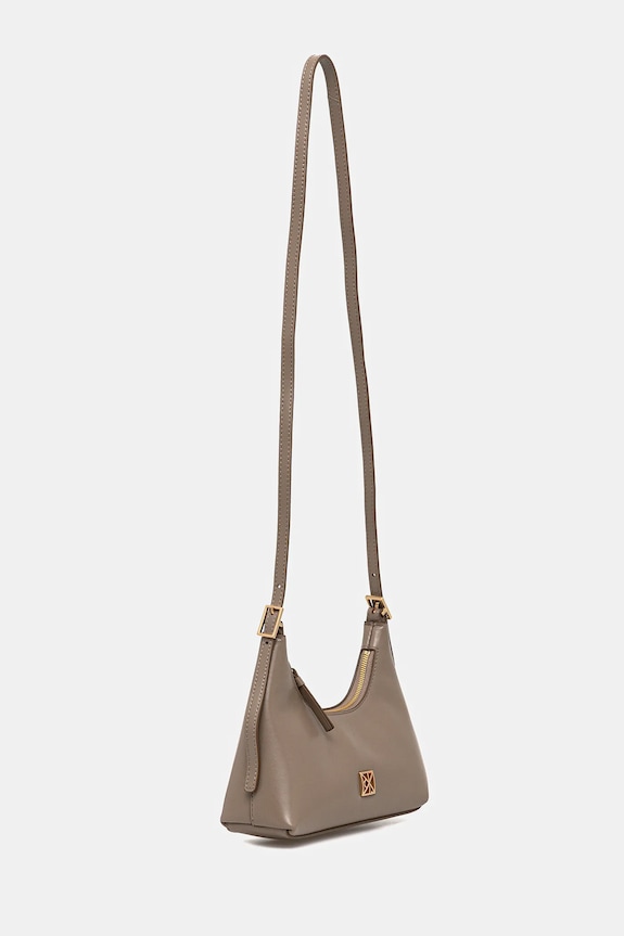 Doplnky Kožená kabelka Calvin Klein LV04F3263G béžová