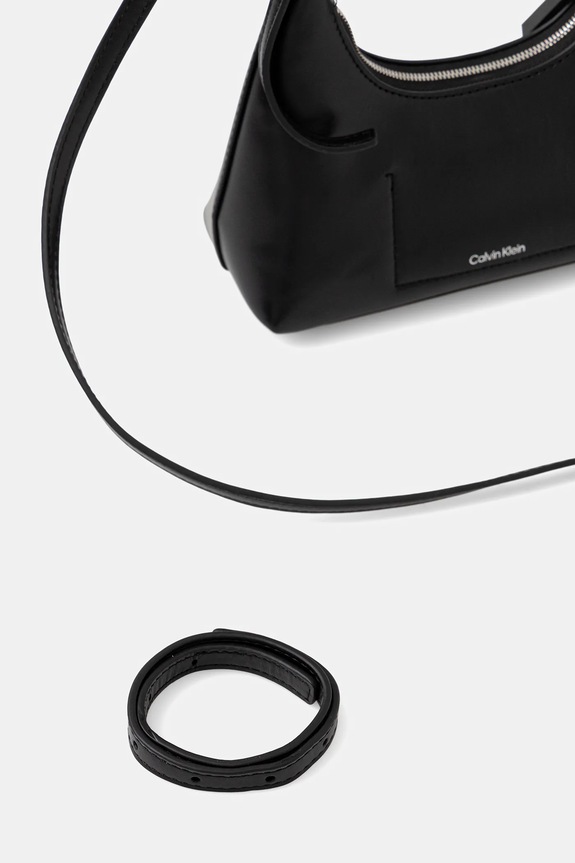 Calvin Klein torebka skórzana czarny LV04F3263G
