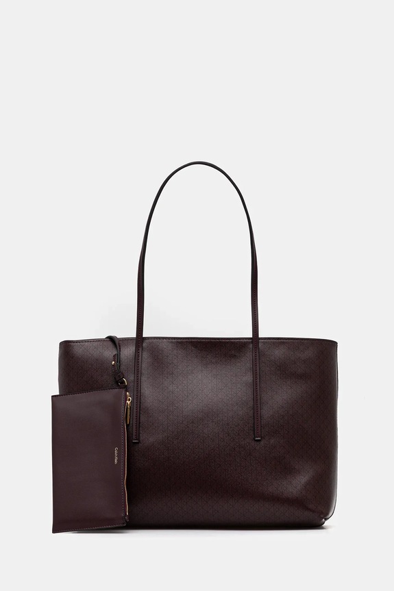 Torba Calvin Klein Planet friendly smeđa LV04F3266G