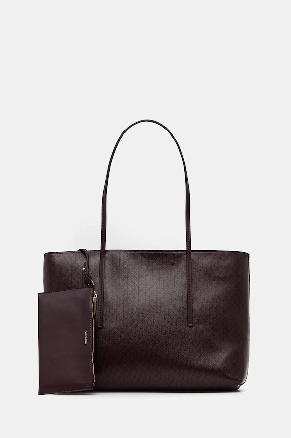 Torba Calvin Klein Planet friendly smeđa LV04F3266G