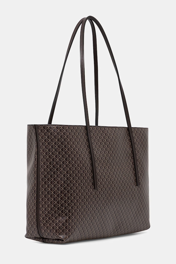 Calvin Klein tote bag pentru femei cu imitație de piele LV04F3266G maro SS26