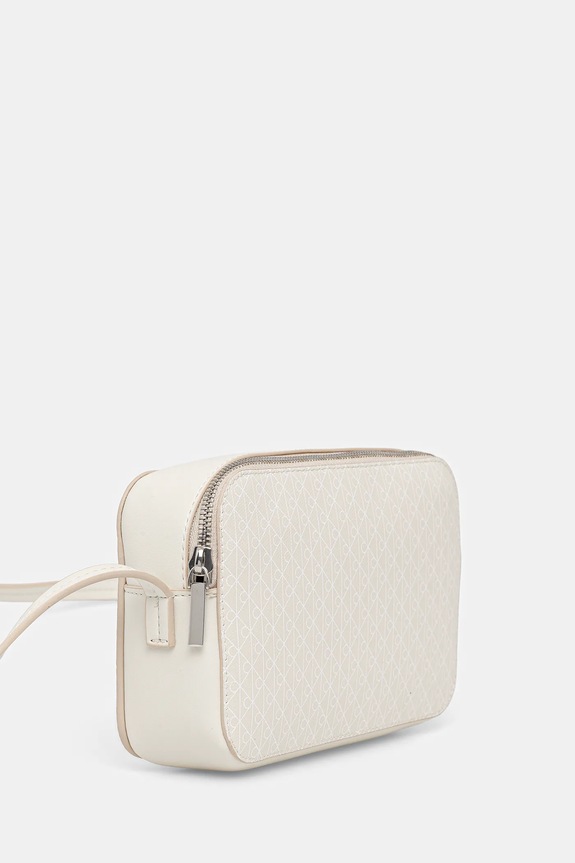 Calvin Klein torebka crossbody damska z imitacji skóry LV04F3268G beżowy SS26