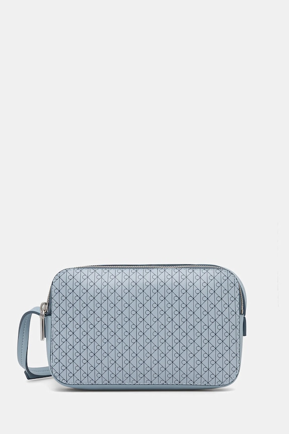 Calvin Klein geantă crossbody de damă din imitație de piele nu incape in A4 albastru LV04F3268G